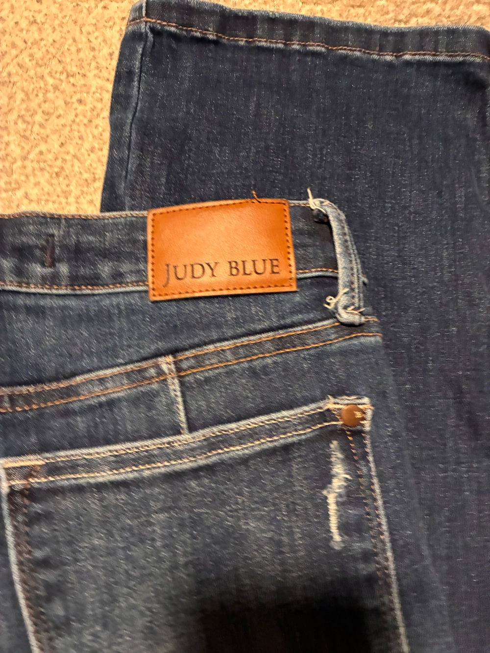 Judy Blue Dark Blue Straight Leg Jeans, size 9/29, comfortable and stretchy - Picture 8 of 13